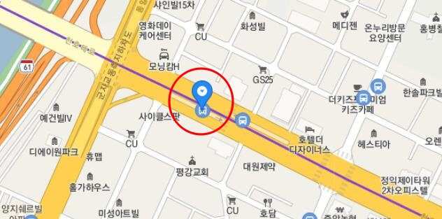 군자교-정류장