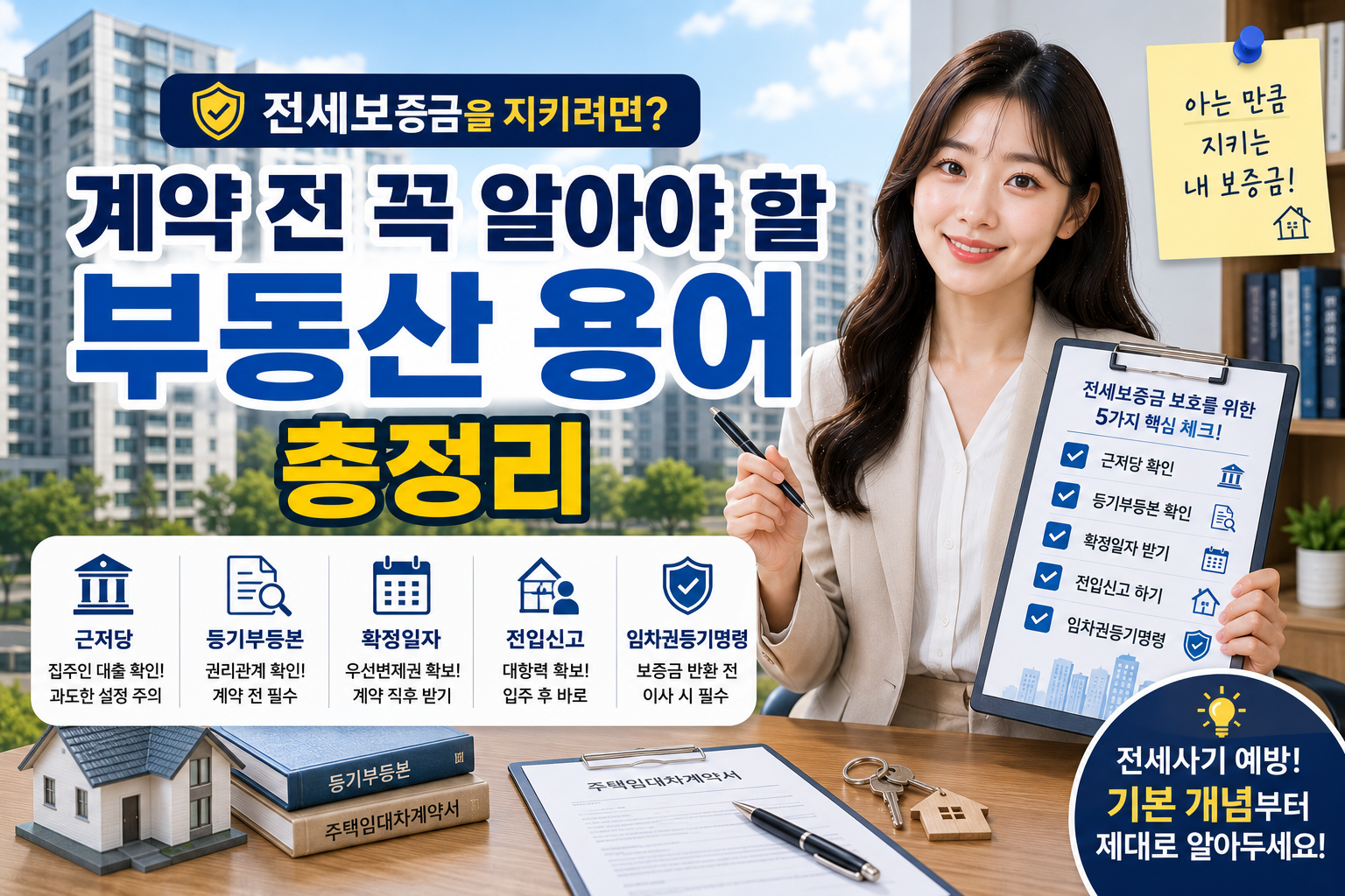 전세보증금을 지키려면 계약 전 꼭 알아야 할 부동산 용어 총정리