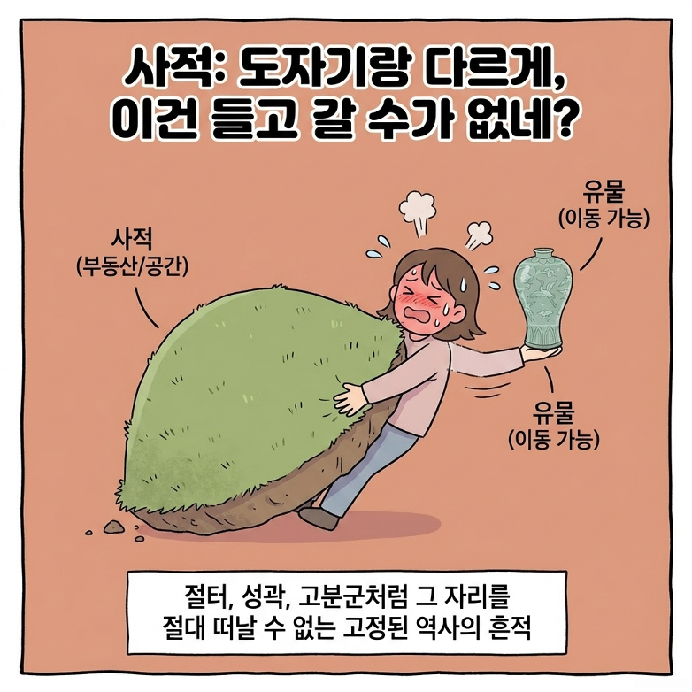 사적 :고정된 역사의 흔적