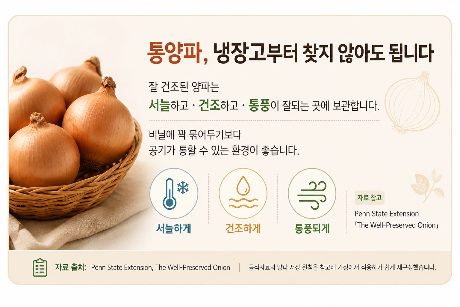 통양파 보관 방법
