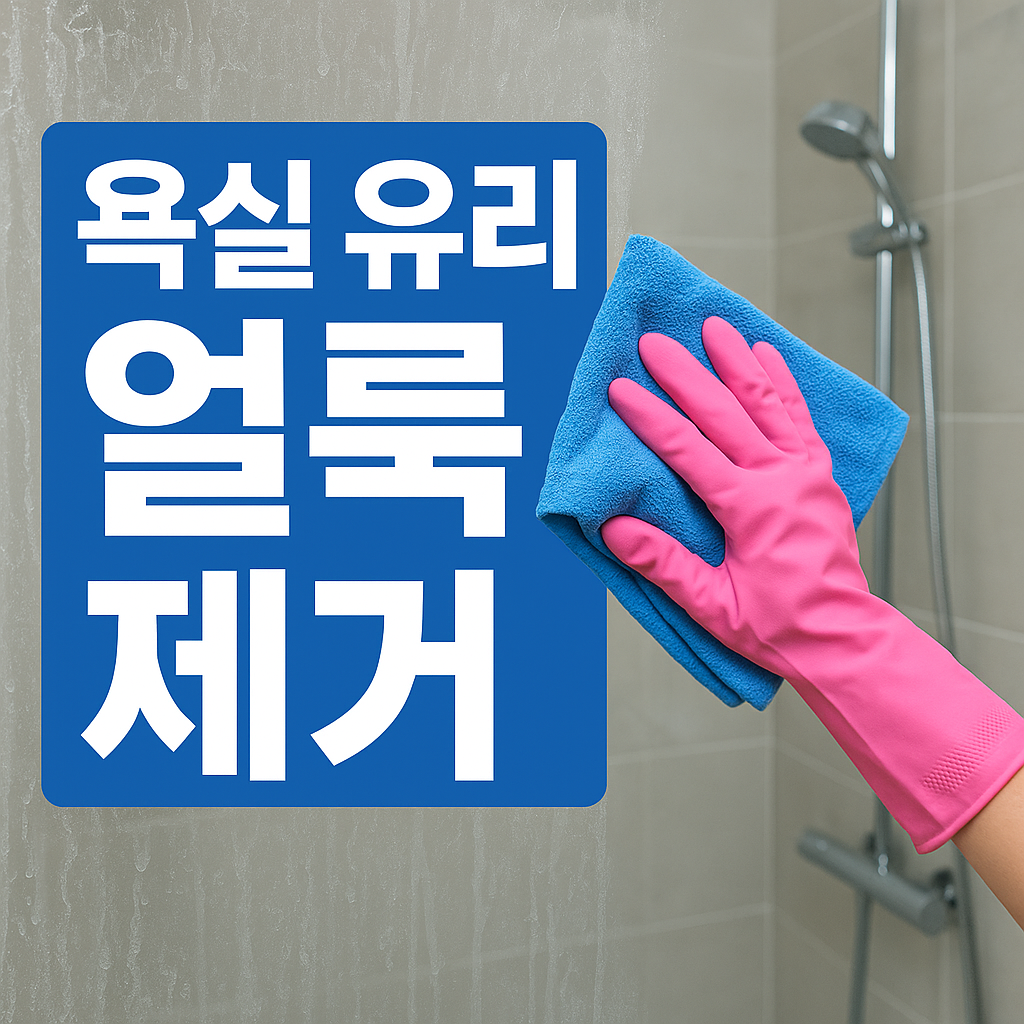 욕실 유리 얼룩제거