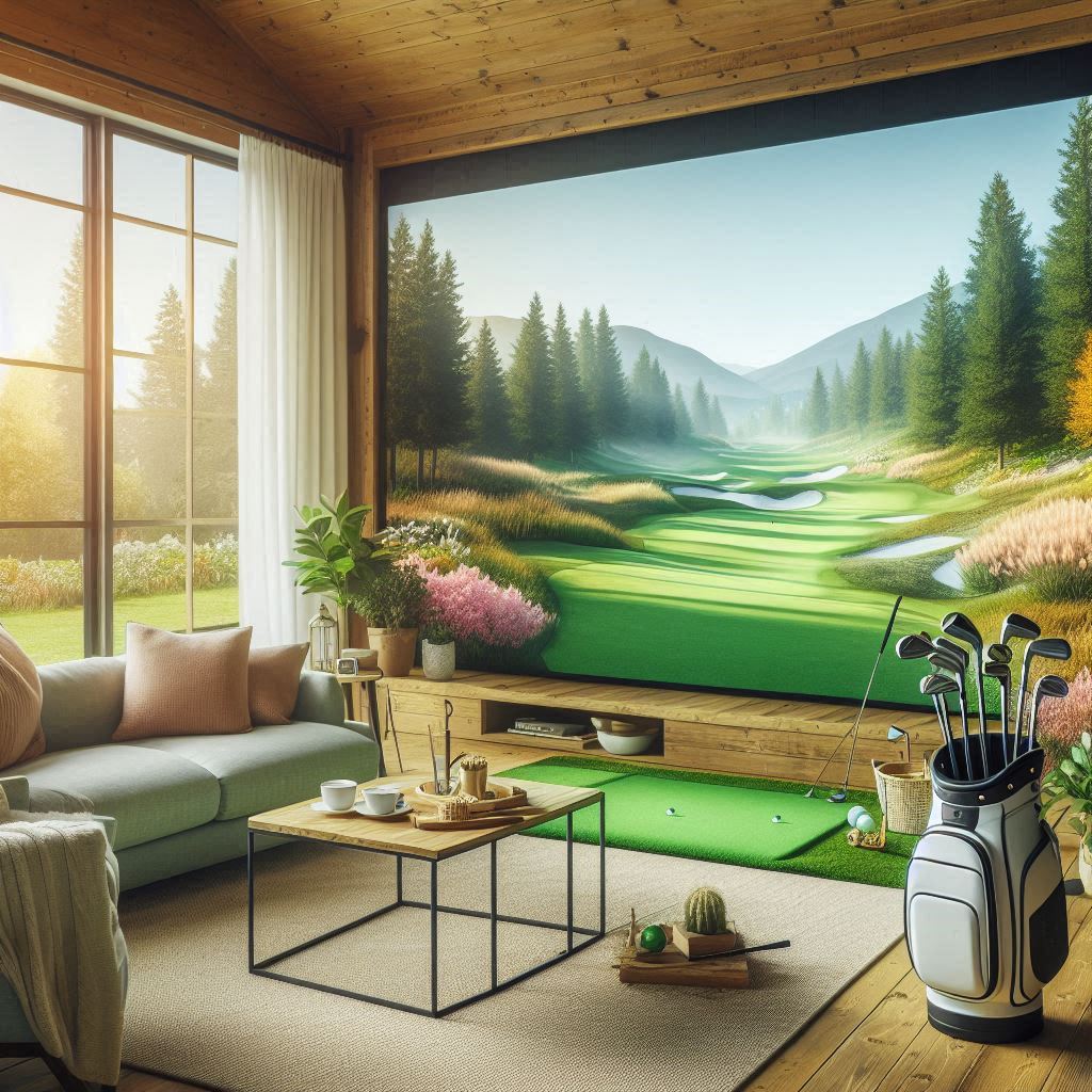 스크린골프장 배경