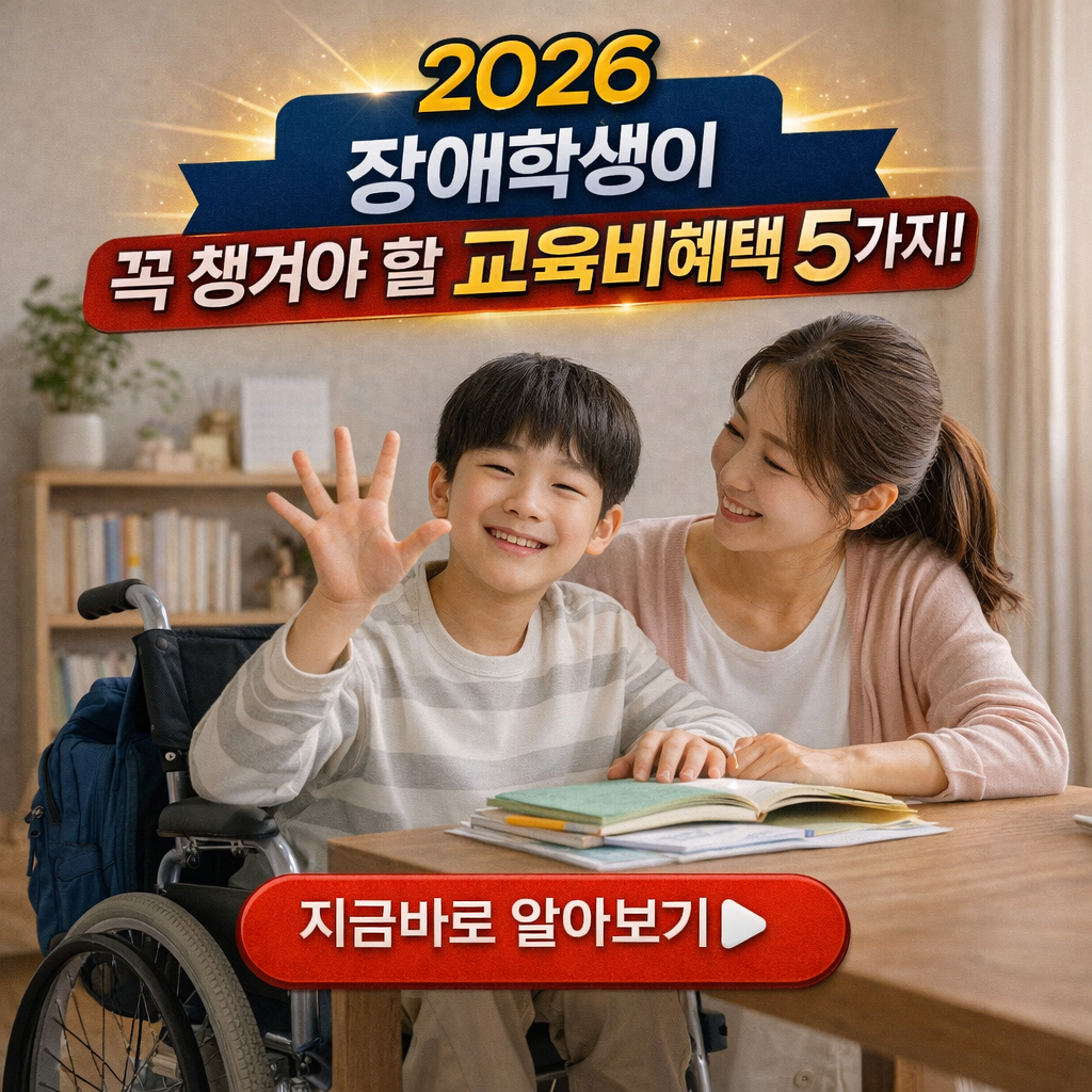 "치료비 바우처부터 통학비까지" 장애 학생이 꼭 챙겨야 할 교육비 혜택 5가지
