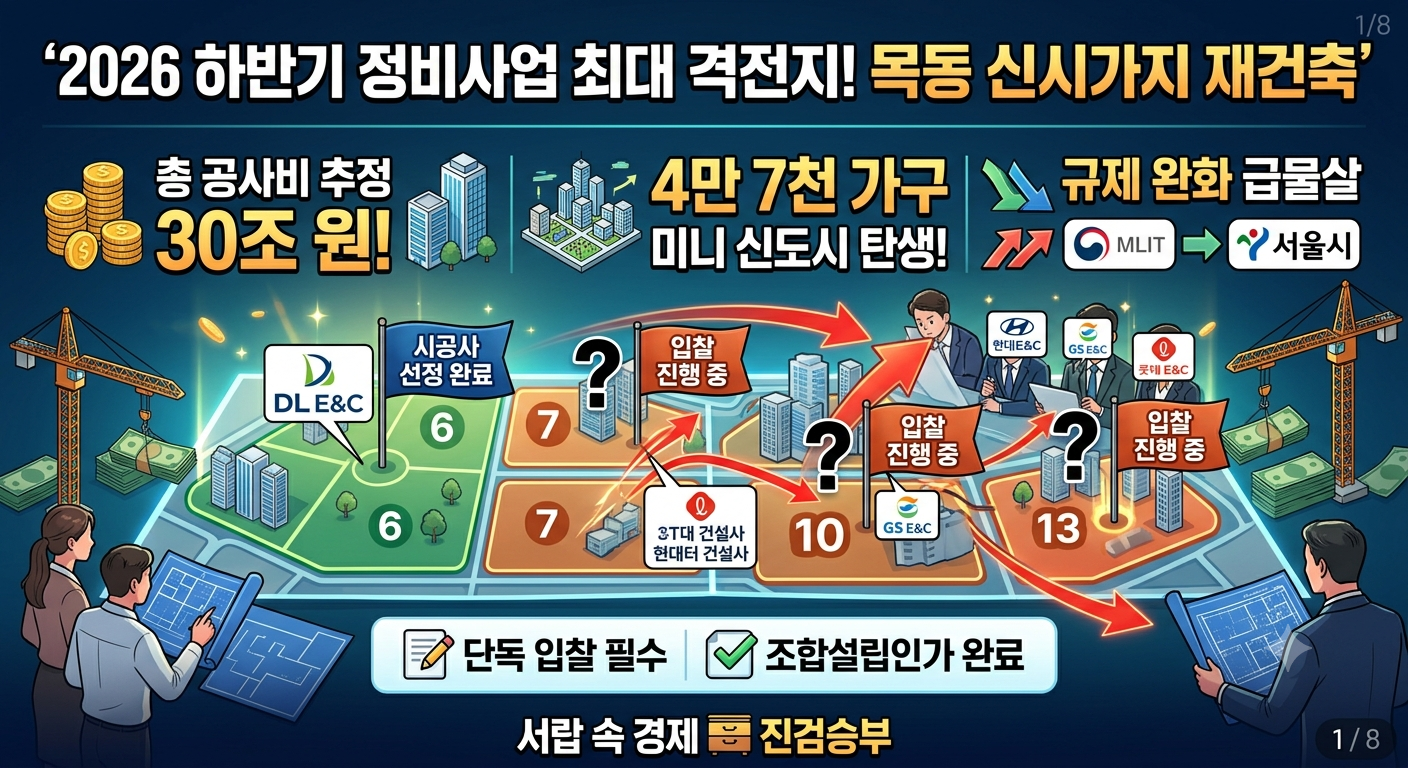 2026년 하반기 정비사업 최대 격전지! 목동 신시가지 재건축
