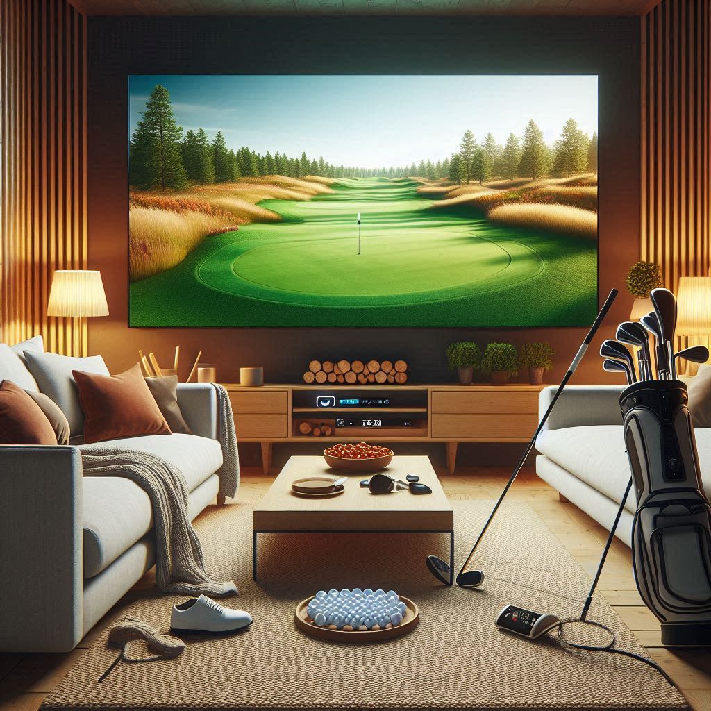 스크린골프장 배경