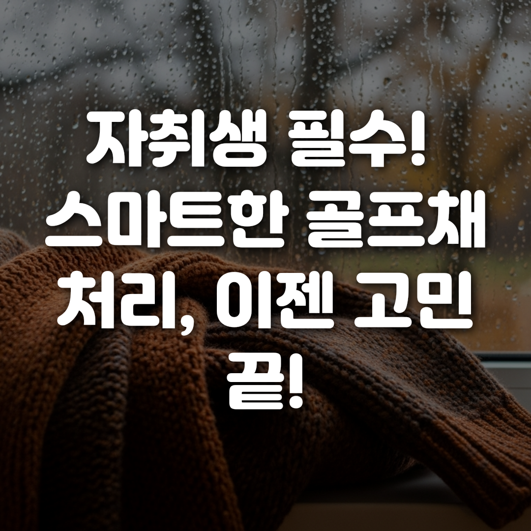 자취생 필수 스마트한 골프채 처리 이젠 고민 끝