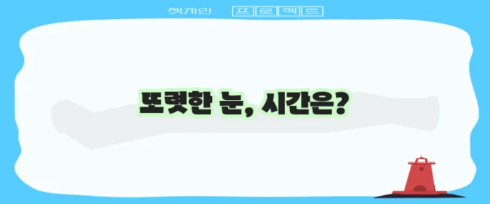 안검하수 수술 회복 기간 및 눈 크기 개선 효과