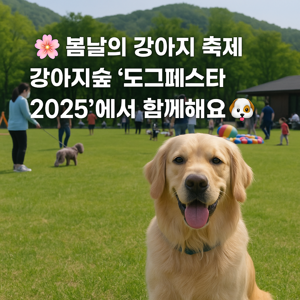 봄날의 강아지 축제! 강아지숲 '도그페스타 2025
