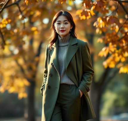 송혜교2025가을 올리브그린그림