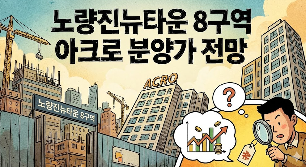 노량진뉴타운 8구역 아크로 분양가 전망