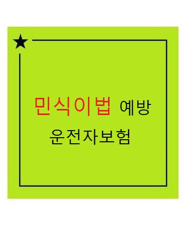 운전자보험 보장내용