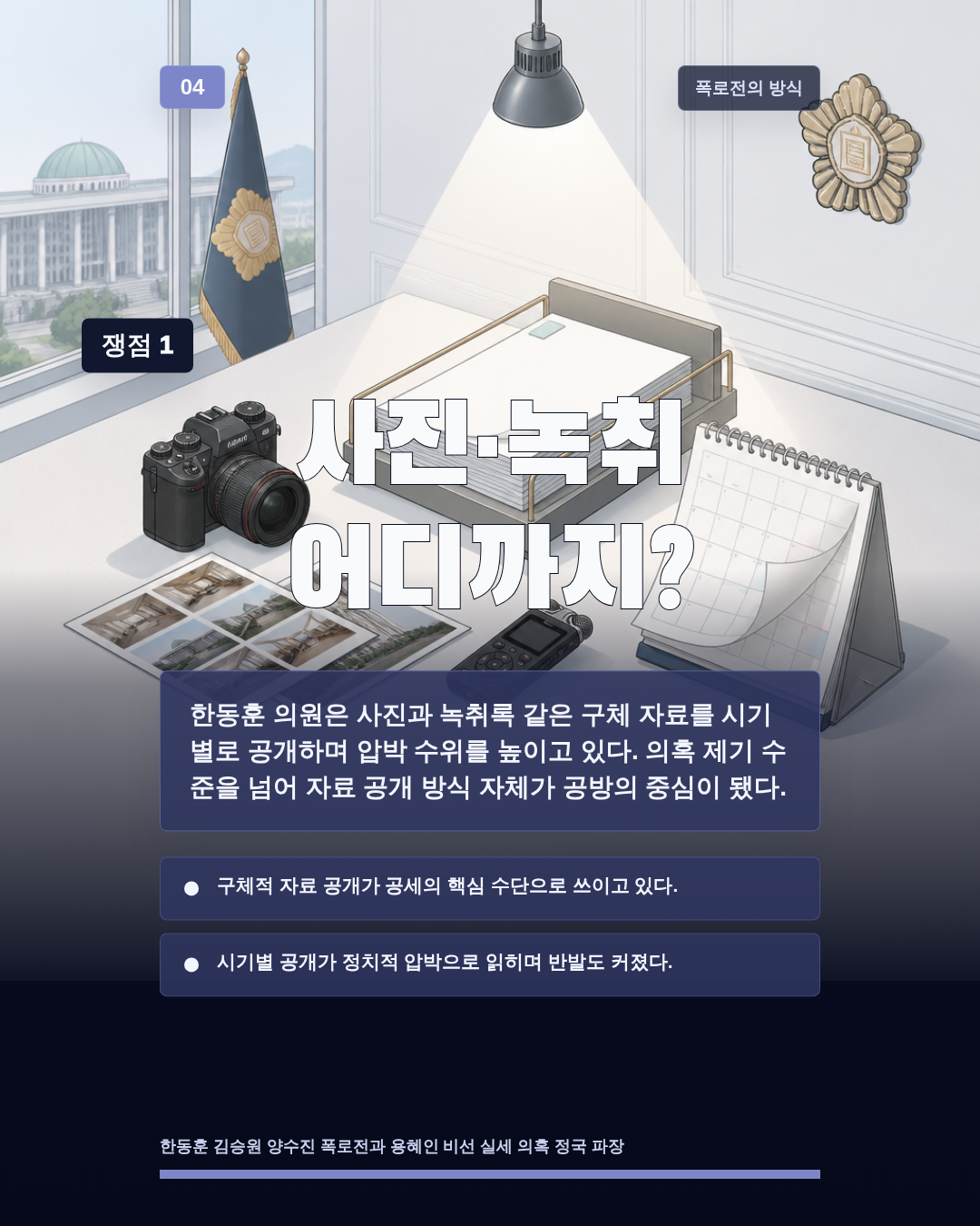 사진·녹취 어디까지?