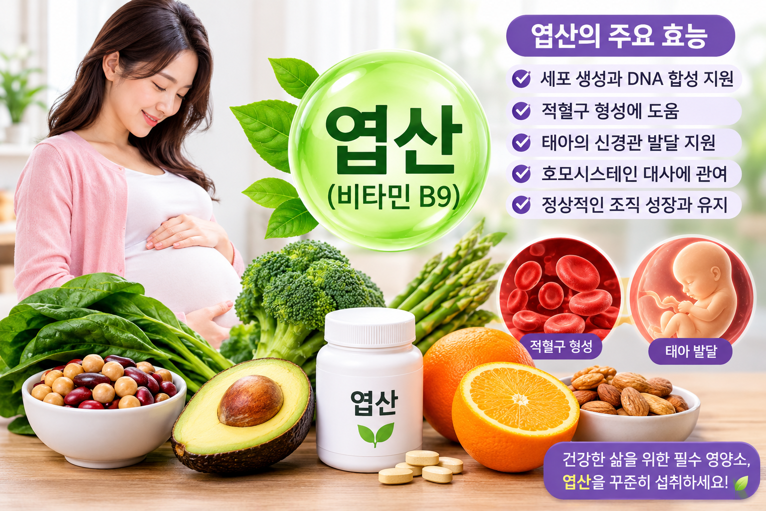 엽산 효능 관련 자료