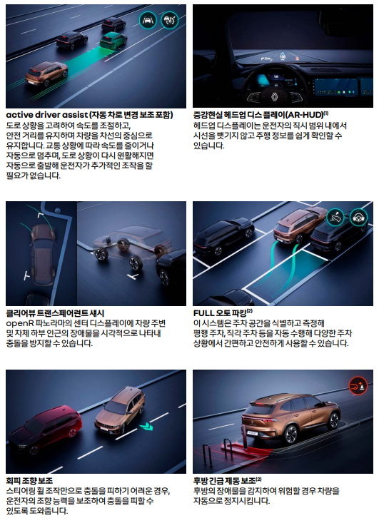 르노 그랑 콜레오스 안전 시스템