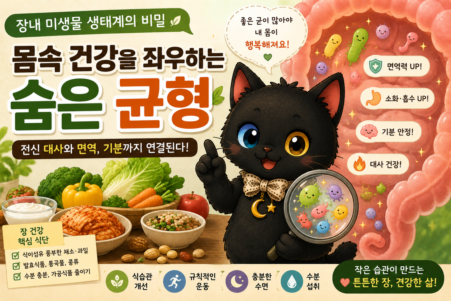 장내 미생물 생태계의 비밀, 몸속 건강을 좌우하는 균형과 대사 관리법