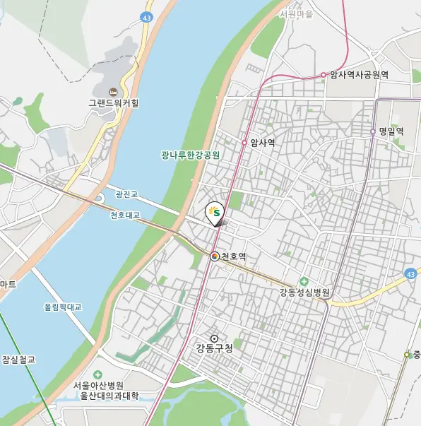 강동구 24시 주유소 위치