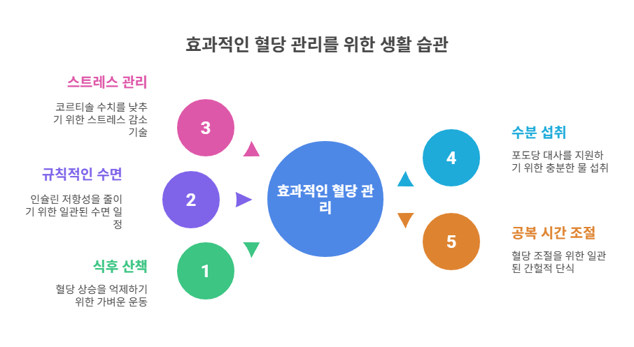 생활 속 혈당관리 팁 모음