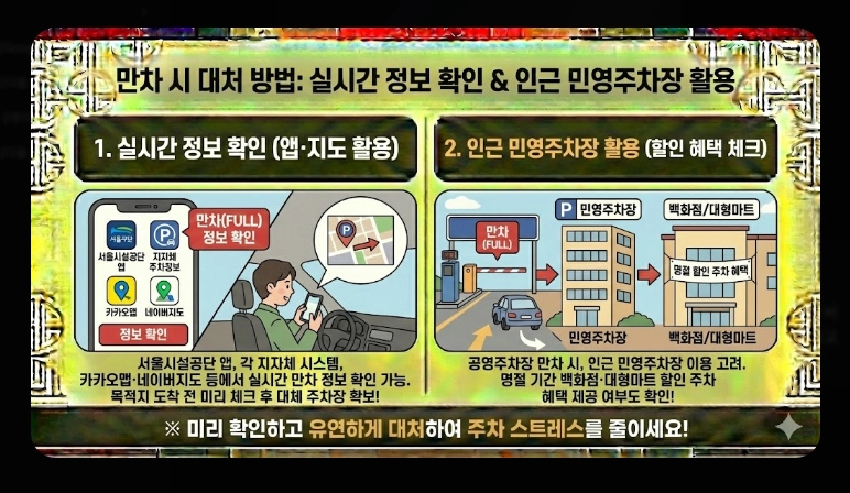 [귀성길] 주요 거점 무료주차장(2026년, 설 연휴, 서울시)(+ 환승주차장)