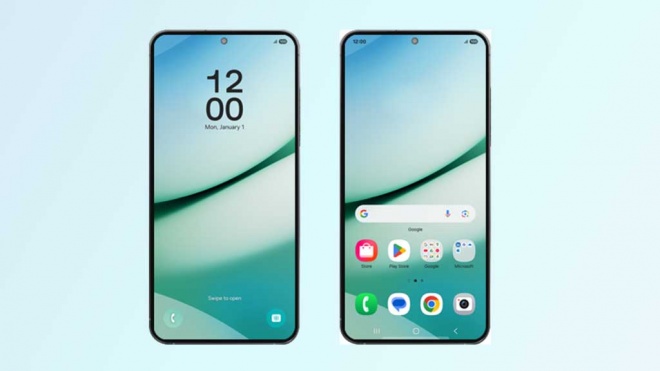 갤럭시S25+ 공식 렌더링(출처: @evleaks, 새미 팬스)