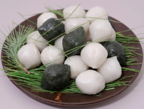 한국의 떡 종류 보리떡-송편