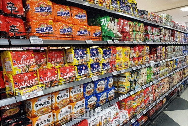 라면 제품과 가격표