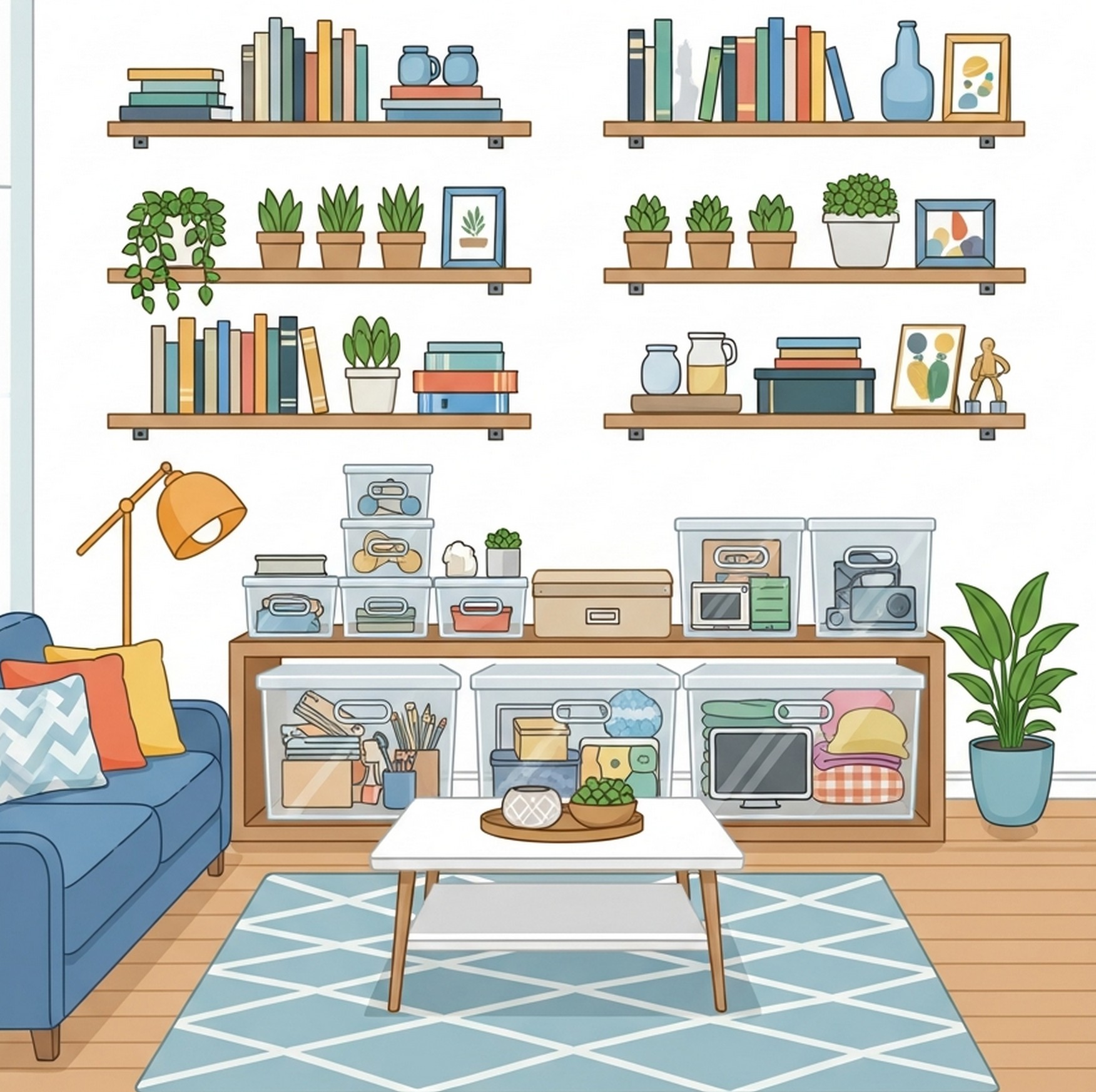 정리된 생활 공간