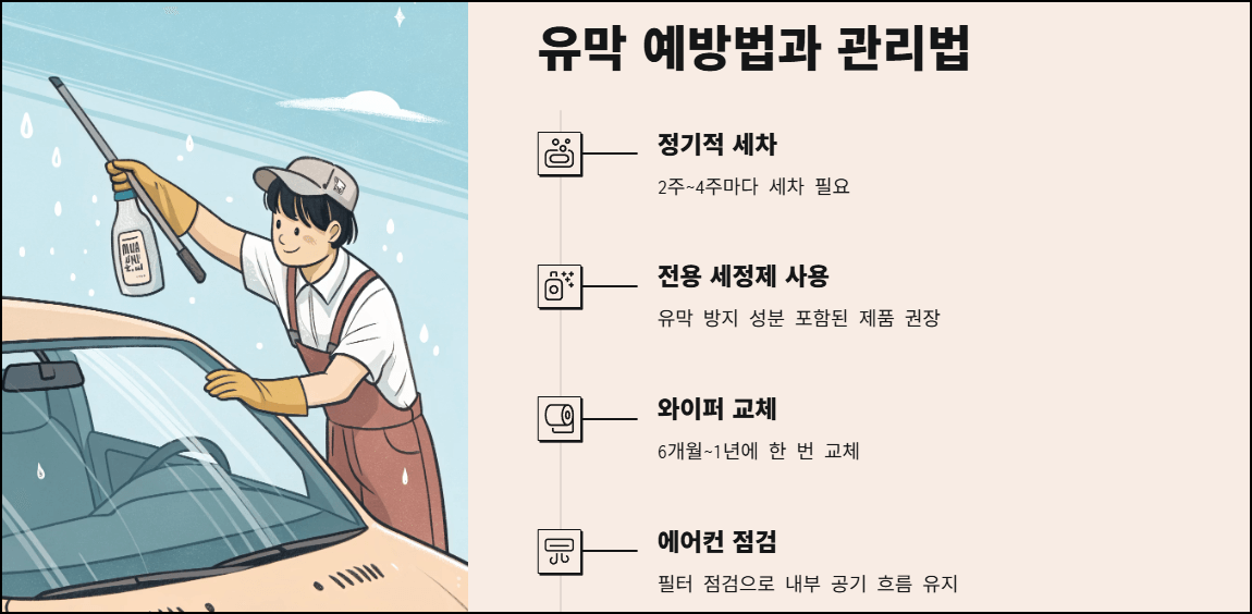유막 예방법과 관리법