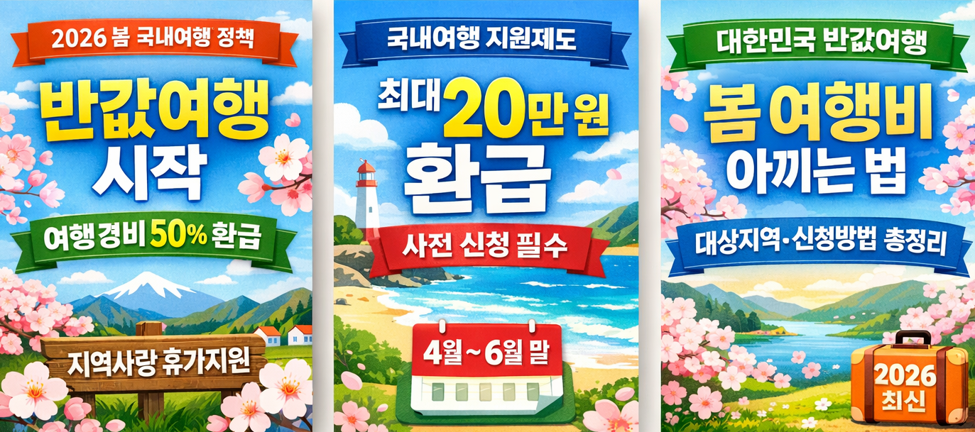 지역사랑 휴가지원 총정리, 봄 여행경비 50% 환급받는 법
