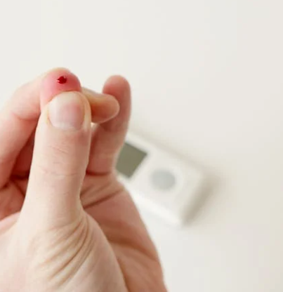 혈당 체크 혈액