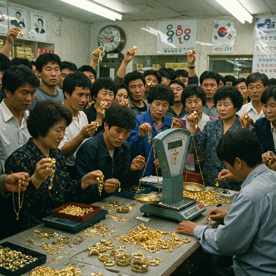 1998년 외환위기 당시 전국민 금모으기 운동