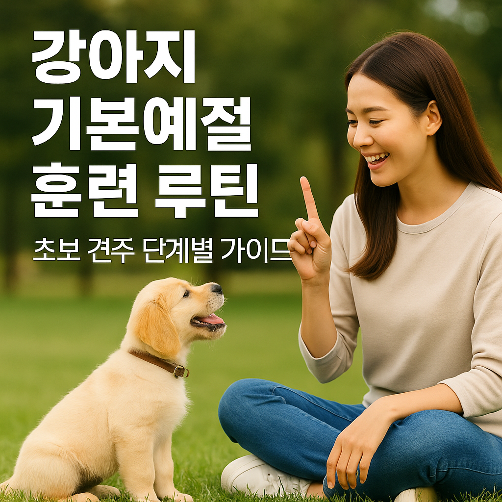 강아지 기본예절 훈련 루틴|초보 견주를 위한 단계별 가이드