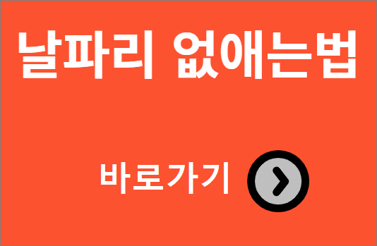 날파리 없애는 법