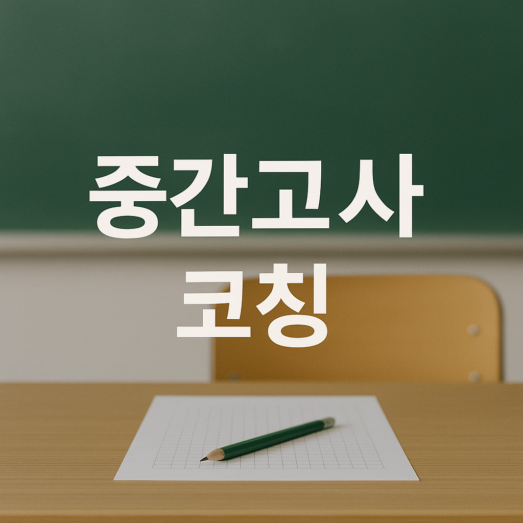 중간고사 코칭