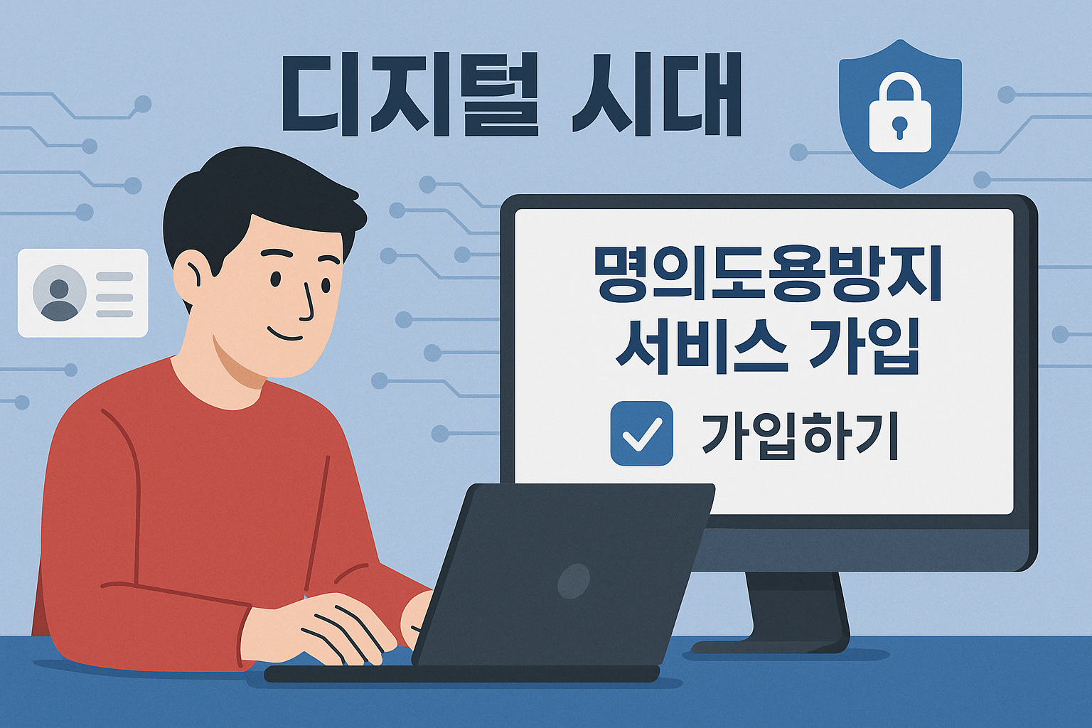 디지털 시대, 명의도용방지 서비스 가입 필수인 이유 관련 이미지