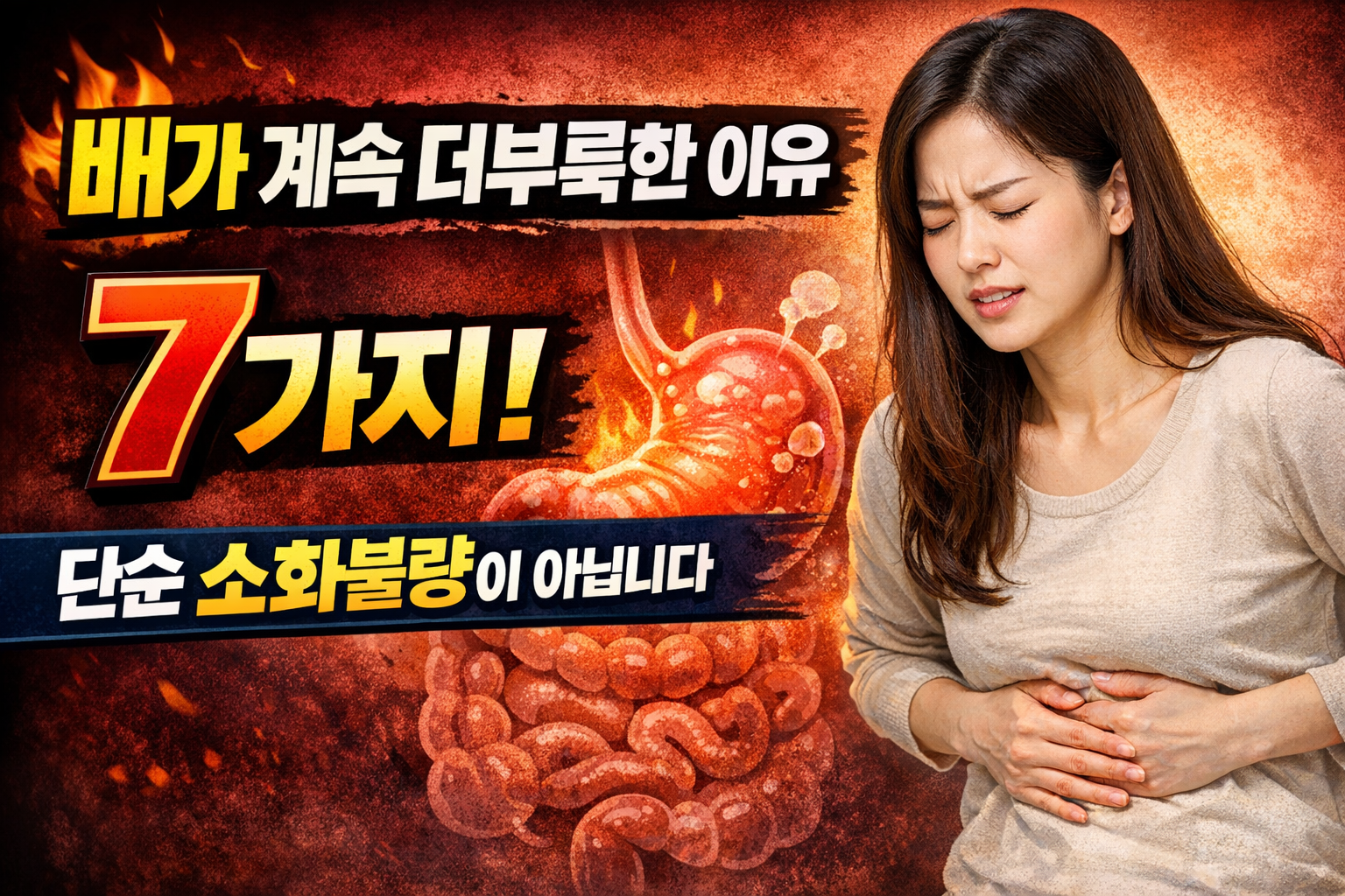 배가 계속 더부룩한 이유