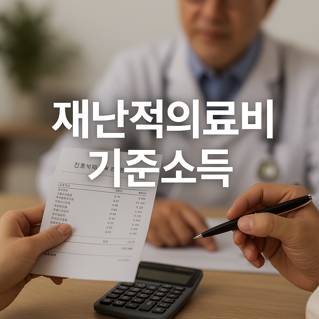 2025 재난적의료비 지원금 기준소득 완벽 정리