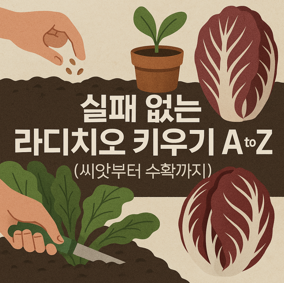 실패 없는 라디치오 키우기 A to Z (씨앗부터 수확까지)