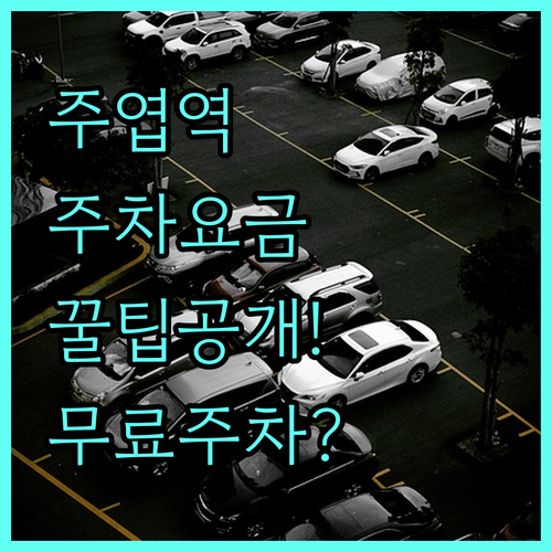 주엽역 주차장 요금 할인 혜택 및 무..