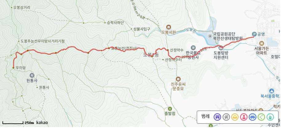 북한산 우이암코스