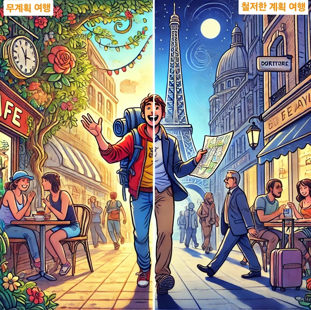 무계획 여행 vs 계획 여행
