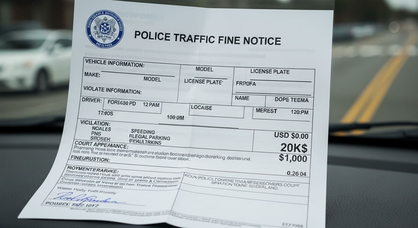 주정차 단속 CCTV가 설치된 도로 현장