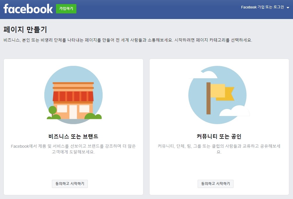 Facebook Business Page Types