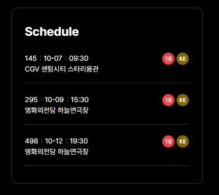 영화 - 가여운 것들 @BIFF 시간표