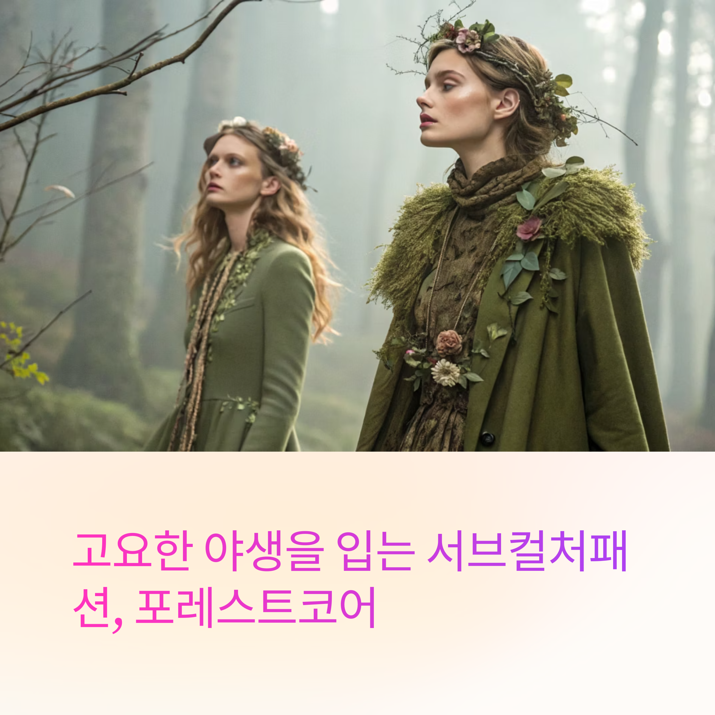 고요한 야생을 입는 서브컬처패션, 포레스트코어(Forestcore)의 자연 감성