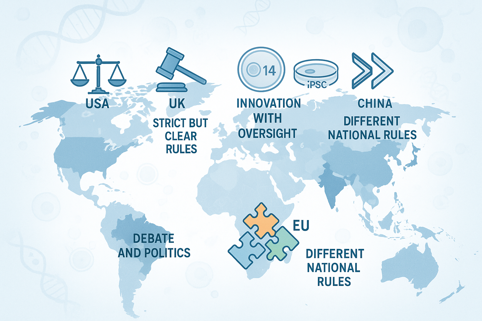 배아줄기세포 연구, 각국은 어떻게 규제하고 있을까?
