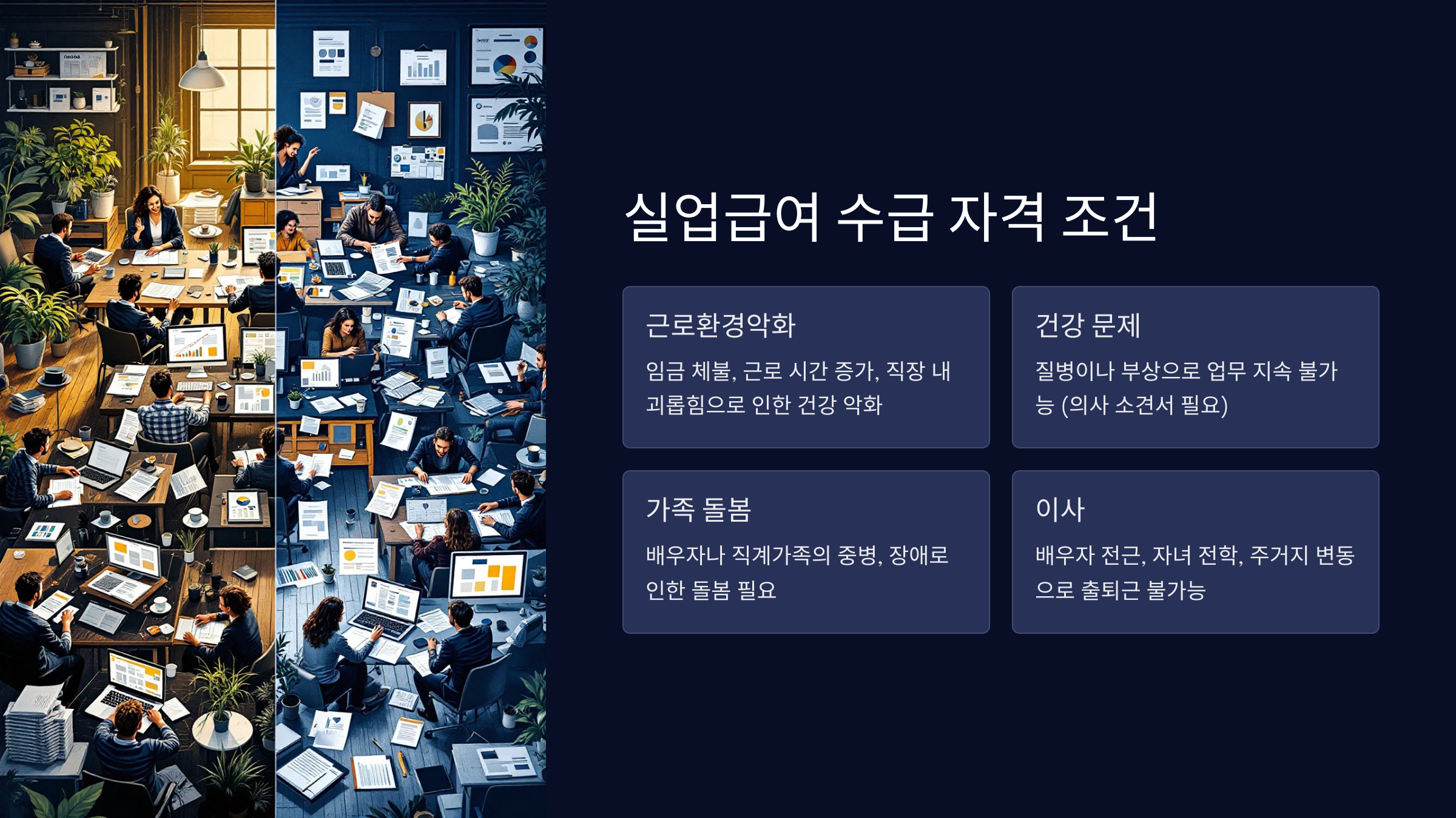 실업급여 수급 자격 조건