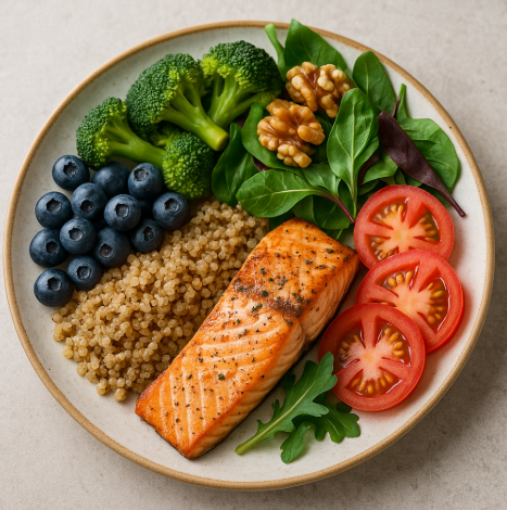 생선류, 곡류, 토마토, 블루베리 등 치매예방식단