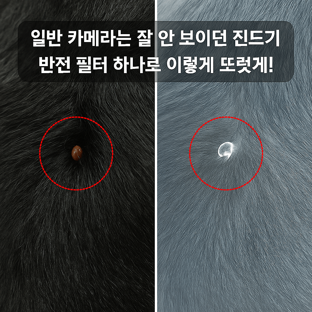'반전 필터(네거티브 필터)' 사용의 예