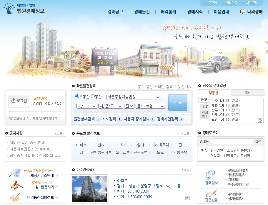 부동산 경매사이트