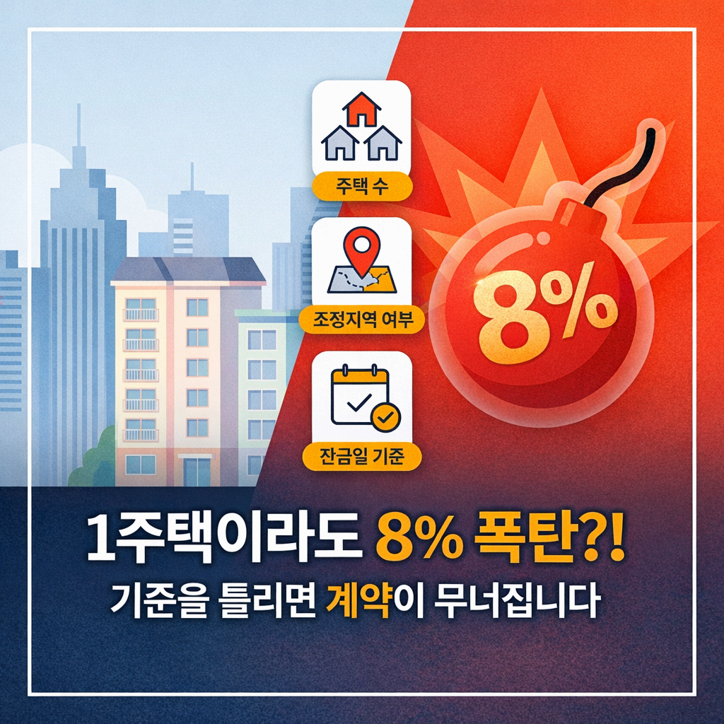취득세 8% 되는 순간 딱 3가지